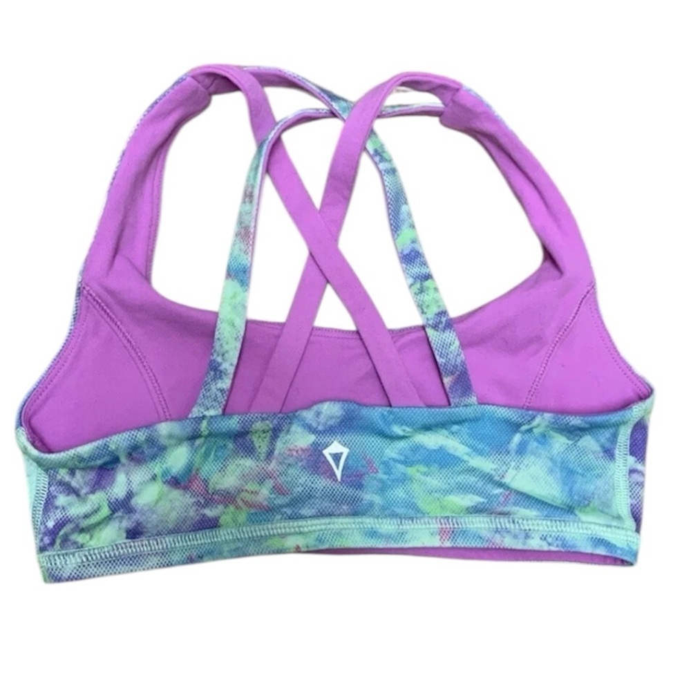 Ivivva By Lululemon Complete Focus Reversible Sports Bra Girls Size (10)